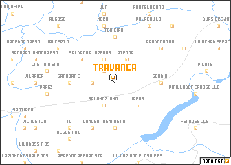 map of Travanca