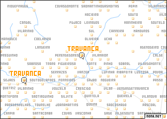 map of Travanca