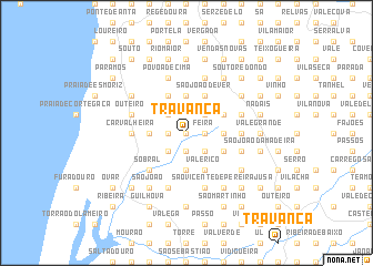 map of Travanca