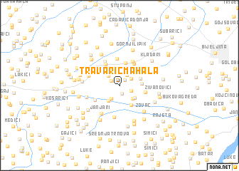 map of Travarić Mahala