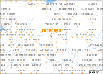 map of Travassô