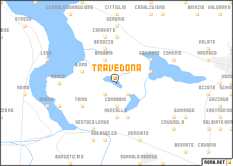 map of Travedona