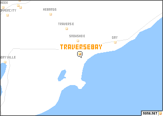 map of Traverse Bay