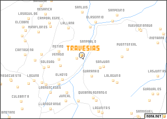 map of Travesías