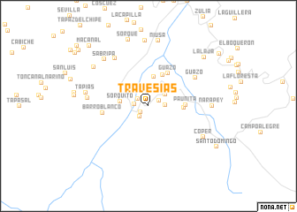 map of Travesías