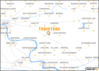 map of Traveteau