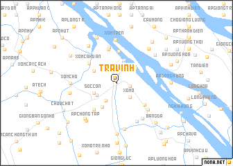 map of Trà Vinh