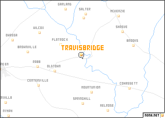 map of Travis Bridge