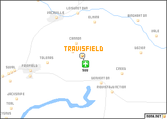 map of Travis Field
