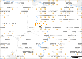 map of Trávník