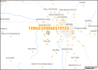 map of Trawick Road Estates