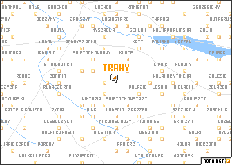 map of Trawy