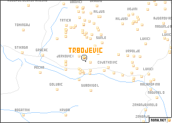 map of Trbojević