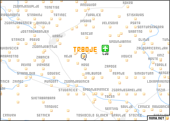 map of Trboje