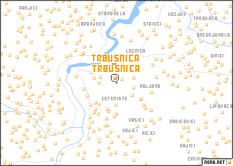 map of Trbušnica