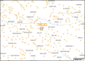 map of Trčići