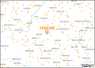 map of Trđevac