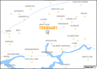 map of Treadway