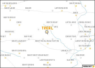 map of Tréal