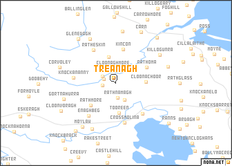 map of Treanagh