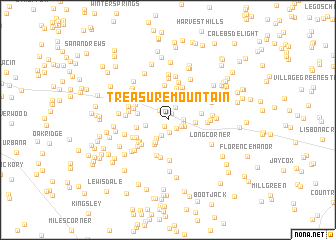 map of Treasure Mountain