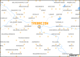 map of Trębaczów