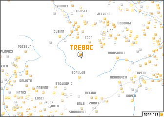 map of Trebac