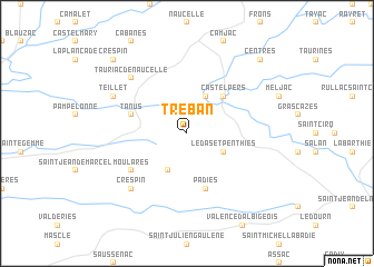 map of Tréban