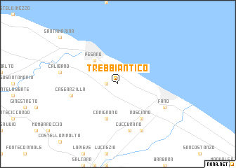 map of Trebbiantico