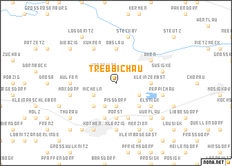 map of Trebbichau