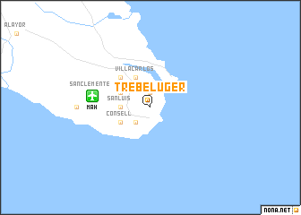 map of Trebeluger