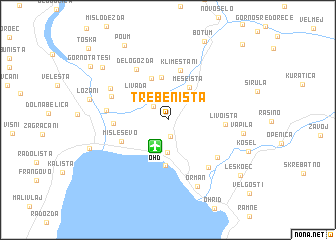 map of Trebeništa