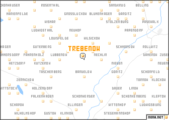 map of Trebenow