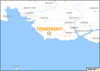 map of Trébérouant