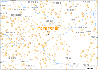 map of Trebeševo