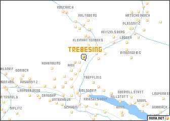 map of Trebesing