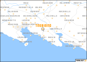 map of Trebiano