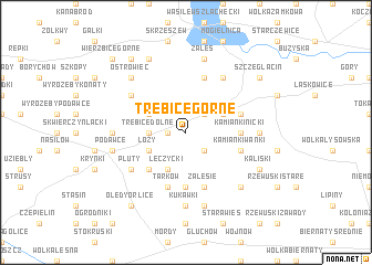 map of Trebice Górne