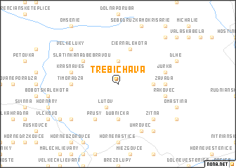 map of Trebichava