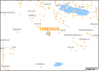 map of Trebiševo