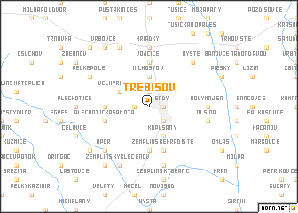 map of Trebišov