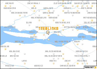 map of Treblinka