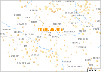 map of (( Trebljevine ))