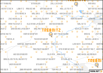 map of Trebnitz