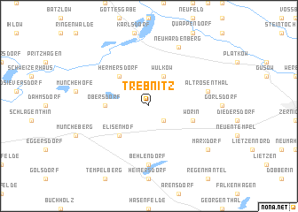 map of Trebnitz