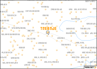 map of Trebnje