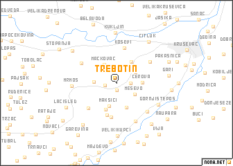 map of Trebotin