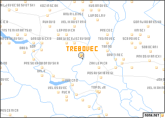 map of Trebovec