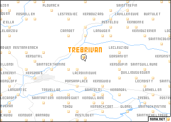 map of Trébrivan