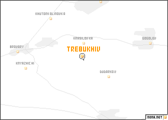 map of Trebukhiv